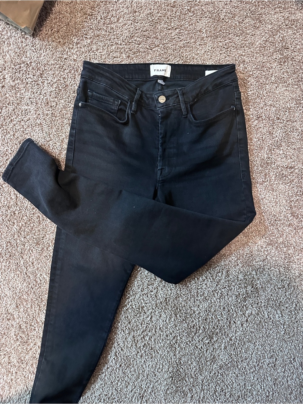 Frame Denim Women's Skinny Jeans in Black
